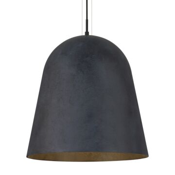 Fett One Light Pendant in Weathered Zinc by Visual Comfort Modern
