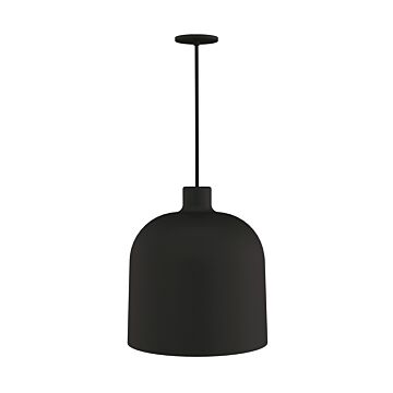 Foundry LED Pendant in Nightshade Black by Visual Comfort Modern
