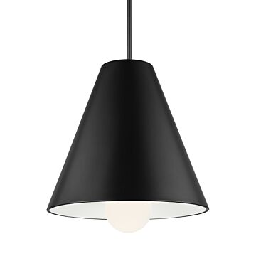 Joni LED Pendant in Matte Black by Visual Comfort Modern