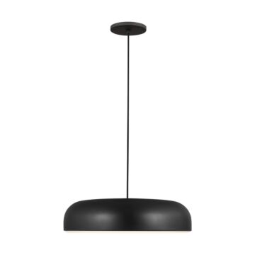 Kosa LED Pendant in Nightshade Black by Visual Comfort Modern