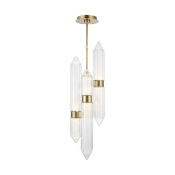 Langston LED Pendant in Plated Brass by Visual Comfort Modern