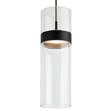 Manette LED Pendant in Black Black by Visual Comfort Modern