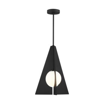 Orbel LED Pendant in Nightshade Black by Visual Comfort Modern
