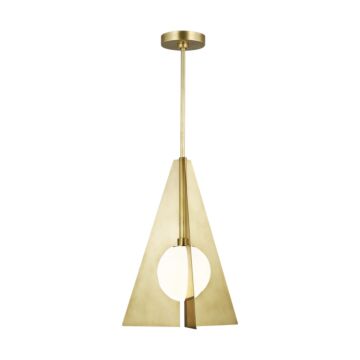 Orbel Pyramid Pendant in Natural Brass by Visual Comfort Modern