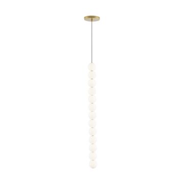 Orbet LED Pendant in Natural Brass by Visual Comfort Modern