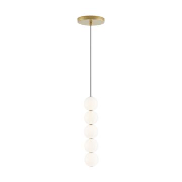Orbet LED Pendant in Natural Brass by Visual Comfort Modern
