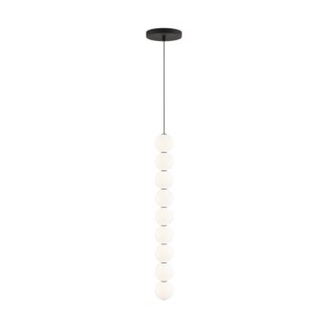 Orbet LED Pendant in Nightshade Black by Visual Comfort Modern