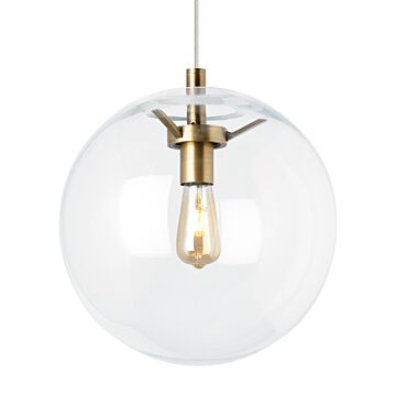 Palona One Light Pendant in Aged Brass by Visual Comfort Modern