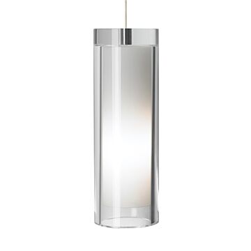 Sara LED Pendant in Satin Nickel by Visual Comfort Modern