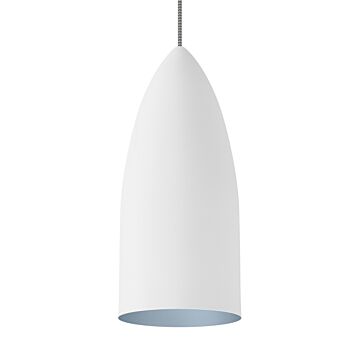 Tech Signal 2700K LED 14 Inch Pendant Light in Rubberized White/Blue
