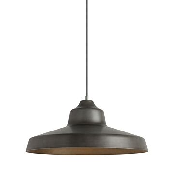 Zevo One Light Pendant in Fossil Gray by Visual Comfort Modern