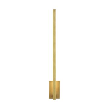 Stagger LED Wall Sconce in Natural Brass by Visual Comfort Modern