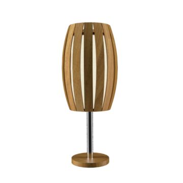 Barrel 1-Light Table Lamp in Louro Freijo