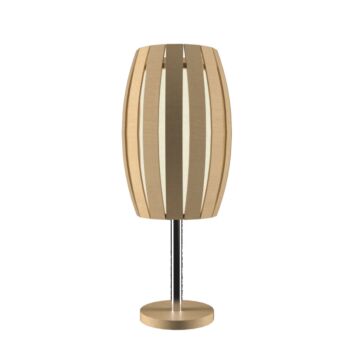 Barrel 1-Light Table Lamp in Maple