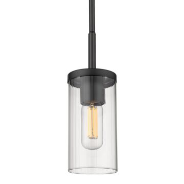 Winslett BLK One Light Mini Pendant in Matte Black by Golden