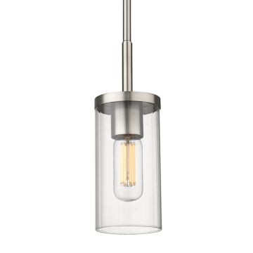Winslett PW One Light Mini Pendant in Pewter by Golden