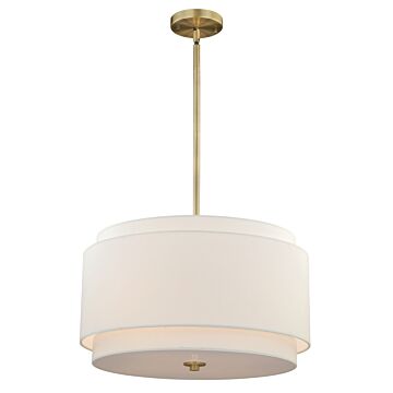 Burnaby 4-Light Pendant in Matte Brass