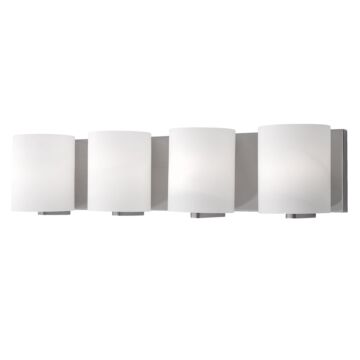 Bridgewater Four Light Vanity in Brushed Nickel by Kuzco Lighting