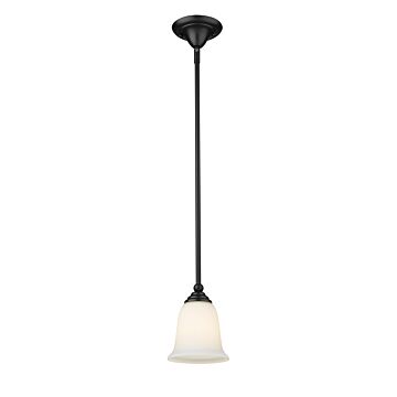 Z-Lite Lagoon 1-Light Mini Pendant Light In Matte Black