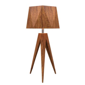 Facet 1-Light Table Lamp in Imbuia