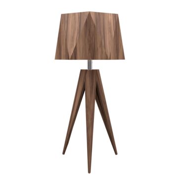 Facet 1-Light Table Lamp in American Walnut