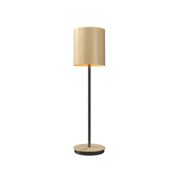 Cylindrical 1-Light Table Lamp in Maple