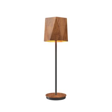 Facet 1-Light Table Lamp in Imbuia