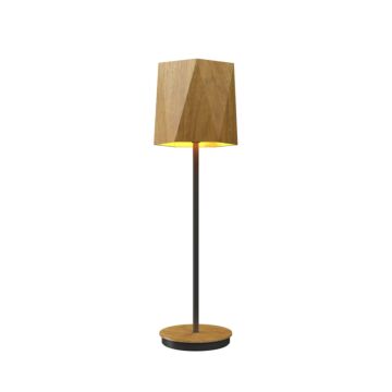 Facet 1-Light Table Lamp in Louro Freijo