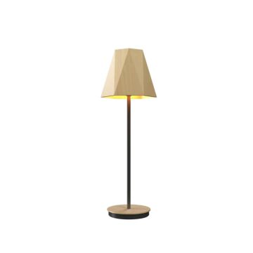 Facet 1-Light Table Lamp in Maple