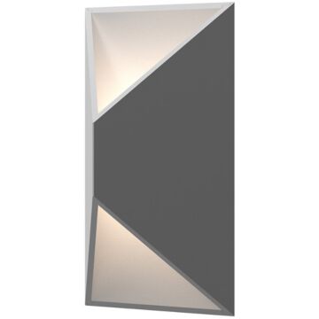 Prisma LED Wall Sconce in Textured Gray by Sonneman