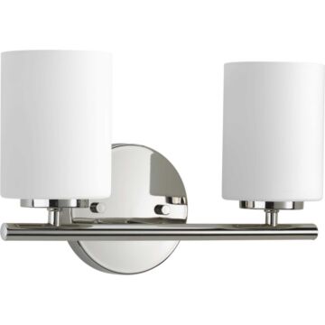Replay 2-Light Bathroom Vanity Light Bracket in Polished Nickel