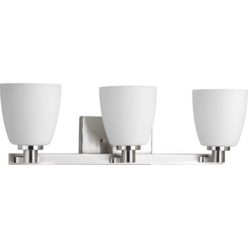 Fleet 3-Light Bathroom Vanity Light Bracket in Brushed Nickel
