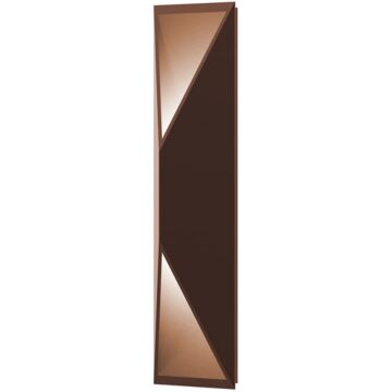 Prisma LED Wall Sconce in Textured Bronze by Sonneman