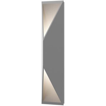 Prisma LED Wall Sconce in Textured Gray by Sonneman
