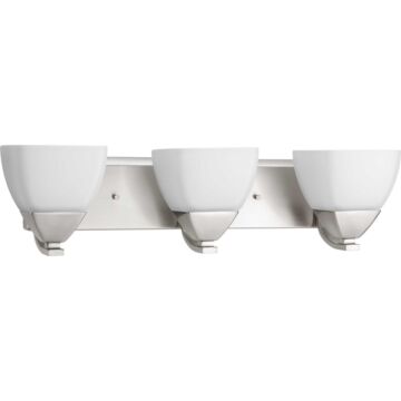 Appeal 3-Light Bathroom Vanity Light Bracket in Brushed Nickel