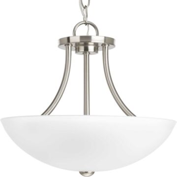 Gather 2-Light Semi-Flush Convertible in Brushed Nickel