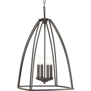 Tally 4-Light Foyer Pendant in Antique Bronze