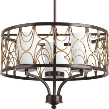Cirrine 3-Light Chandelier in Antique Bronze