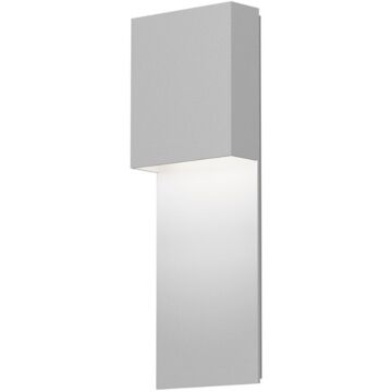 Flat Box LED Wall Sconce in Textured White by Sonneman