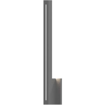 Stripe LED Wall Sconce in Textured Gray by Sonneman