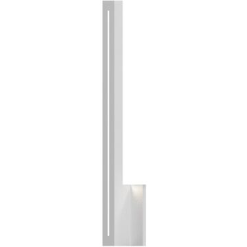 Stripe LED Wall Sconce in Textured White by Sonneman