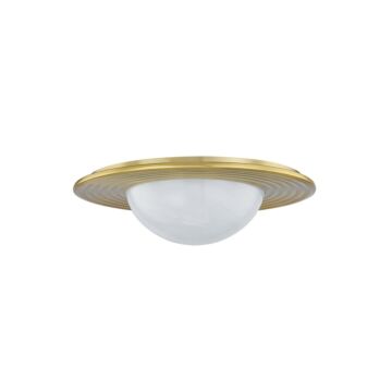 Geraldton LED Flush Mount in Aged Brass by Hudson Valley