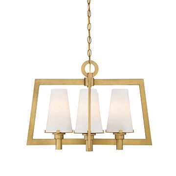 Hyde Park 4-Light Chandelier in Vintage Gold
