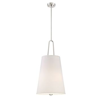 Studio 3-Light Foyer Pendant in Satin Platinum