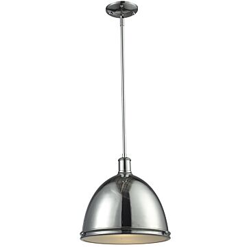 Z-Lite Mason 1-Light Pendant Light In Chrome