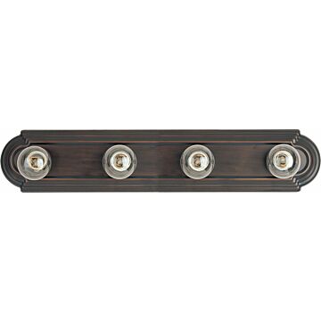 Essentials   712x Four Light Bath Vanity in Oil Rubbed Bronze by Maxim