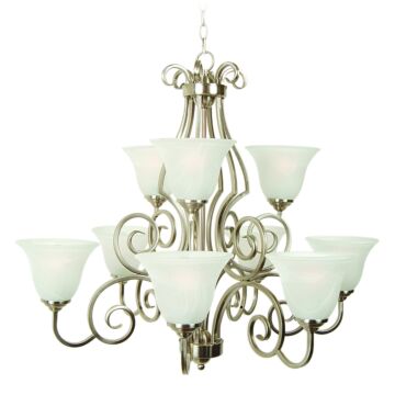 Craftmade Cecilia 9-Light Traditional Chandelier in Brushed Polished Nickel