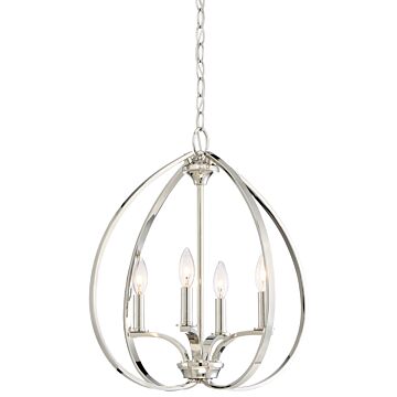 Tilbury Pendant in Polished Nickel by Minka-Lavery