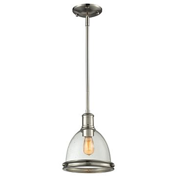 Z-Lite Mason 1-Light Mini Pendant Light In Brushed Nickel