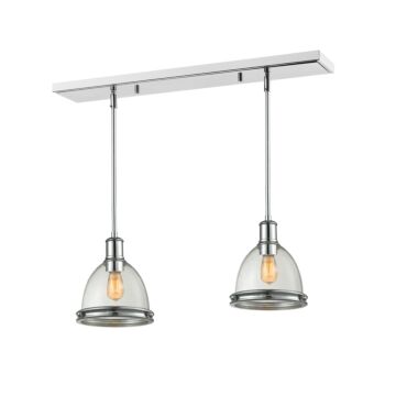 Z-Lite Mason 1-Light Linear Pendant Light In Chrome